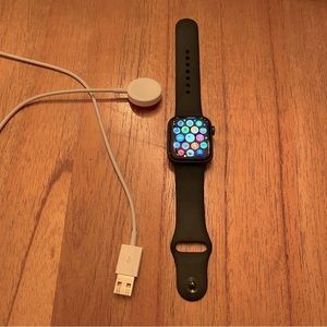 Apple Watch Series 6 with 40 mm band. Used for less than year, perfect condition